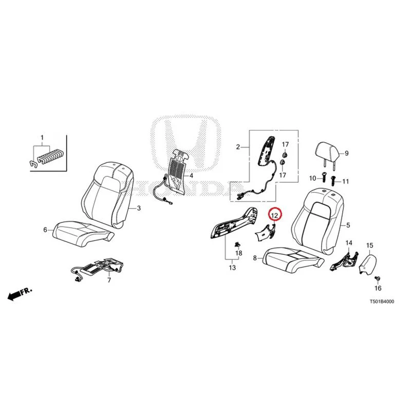 [NEW] JDM HONDA CIVIC FL4 2023 Front Seat (Driver's Side) GENUINE OEM - Image 13