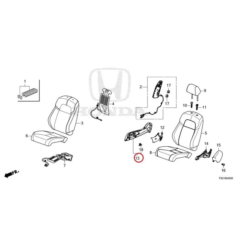 [NEW] JDM HONDA CIVIC FL4 2023 Front Seat (Driver's Side) GENUINE OEM - Image 14
