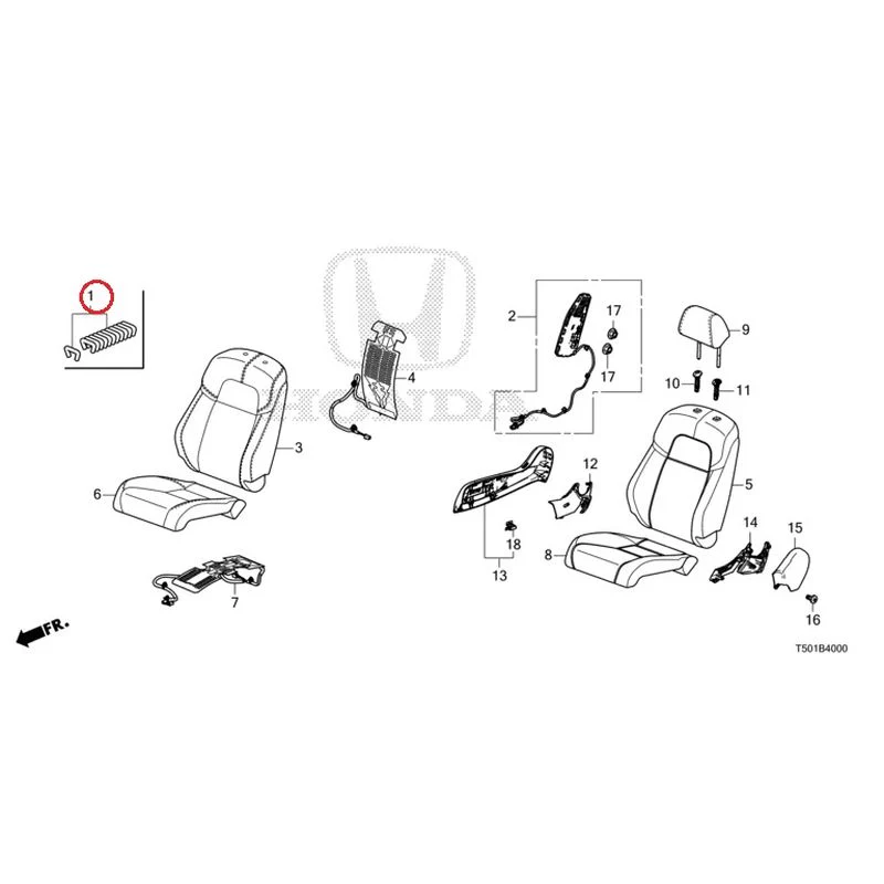 [NEW] JDM HONDA CIVIC FL4 2023 Front Seat (Driver's Side) GENUINE OEM - Image 2