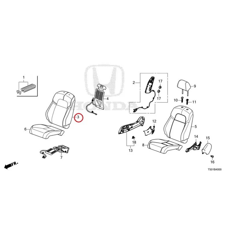 [NEW] JDM HONDA CIVIC FL4 2023 Front Seat (Driver's Side) GENUINE OEM - Image 4