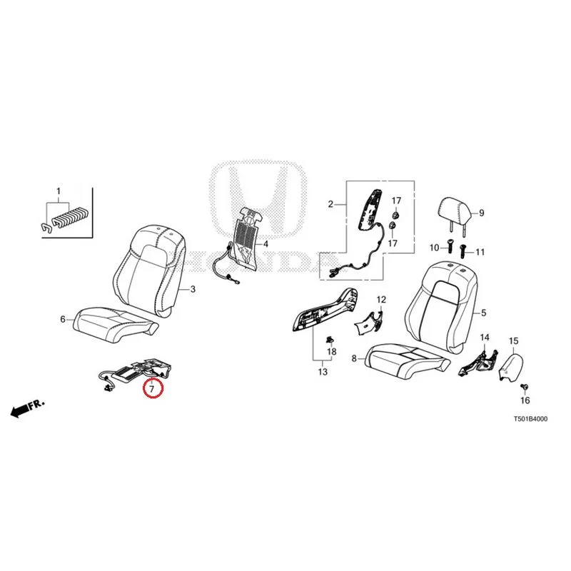 [NEW] JDM HONDA CIVIC FL4 2023 Front Seat (Driver's Side) GENUINE OEM - Image 8
