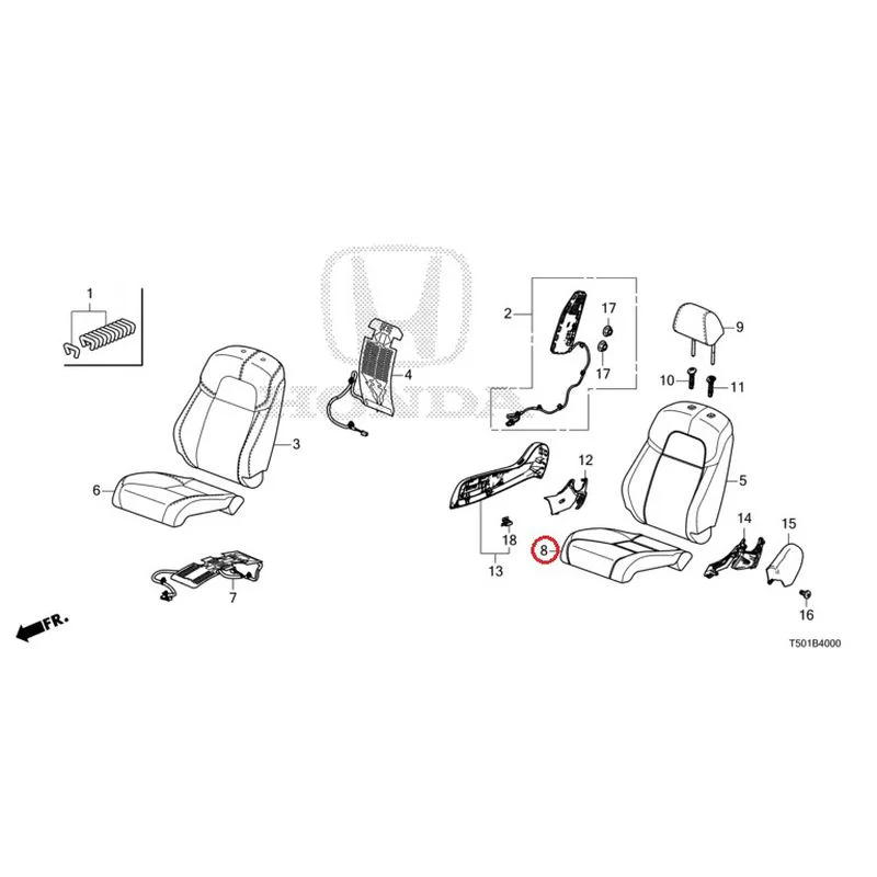 [NEW] JDM HONDA CIVIC FL4 2023 Front Seat (Driver's Side) GENUINE OEM - Image 9