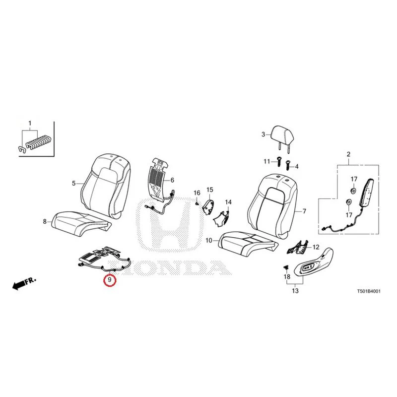 [NEW] JDM HONDA CIVIC FL4 2023 Front Seat (Passenger Side) GENUINE OEM - Image 10