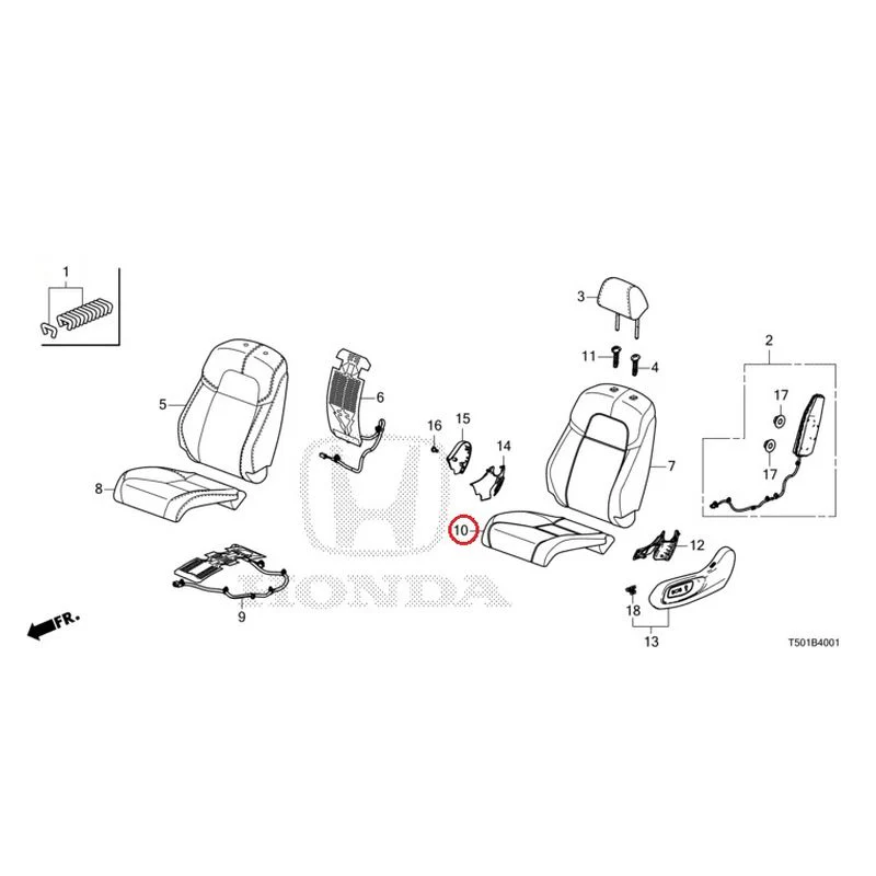 [NEW] JDM HONDA CIVIC FL4 2023 Front Seat (Passenger Side) GENUINE OEM - Image 11