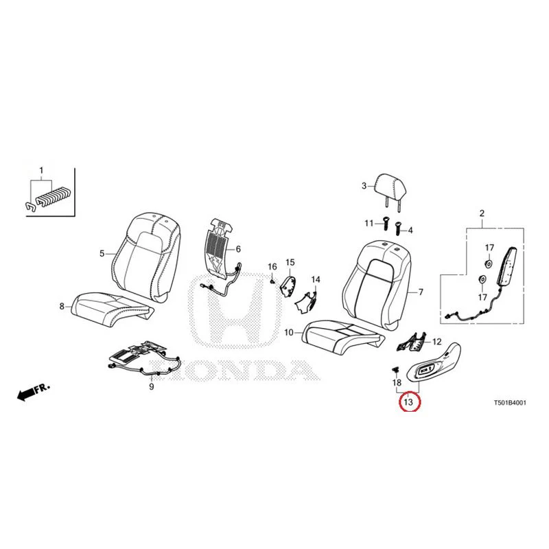 [NEW] JDM HONDA CIVIC FL4 2023 Front Seat (Passenger Side) GENUINE OEM - Image 14