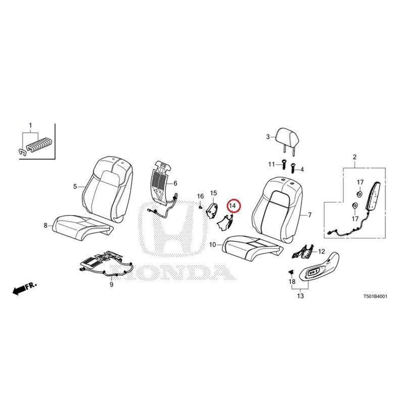 [NEW] JDM HONDA CIVIC FL4 2023 Front Seat (Passenger Side) GENUINE OEM - Image 15