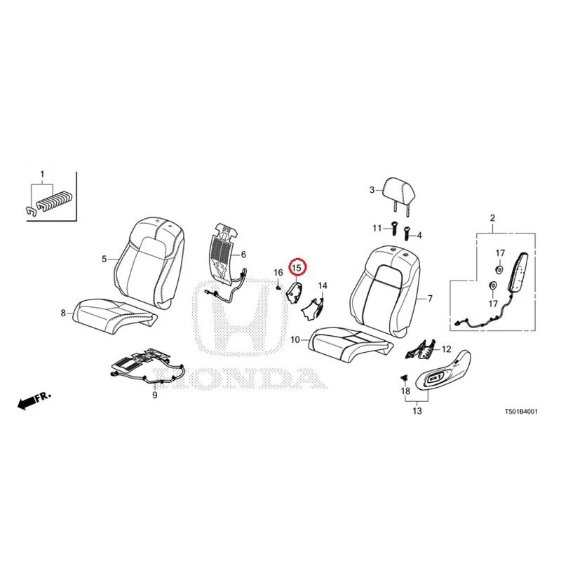 [NEW] JDM HONDA CIVIC FL4 2023 Front Seat (Passenger Side) GENUINE OEM - Image 16