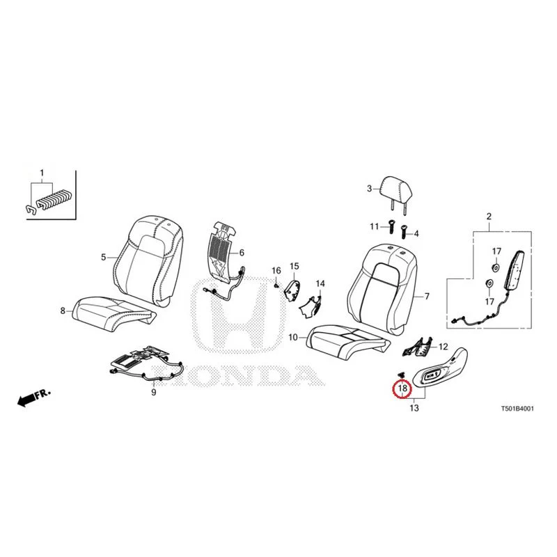[NEW] JDM HONDA CIVIC FL4 2023 Front Seat (Passenger Side) GENUINE OEM - Image 19