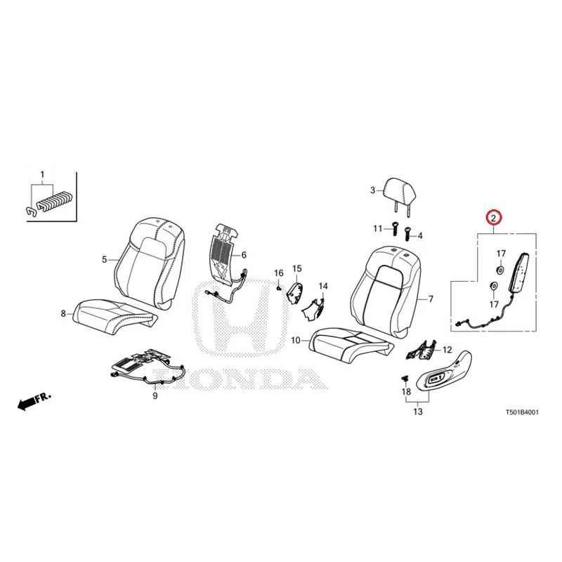 [NEW] JDM HONDA CIVIC FL4 2023 Front Seat (Passenger Side) GENUINE OEM - Image 3