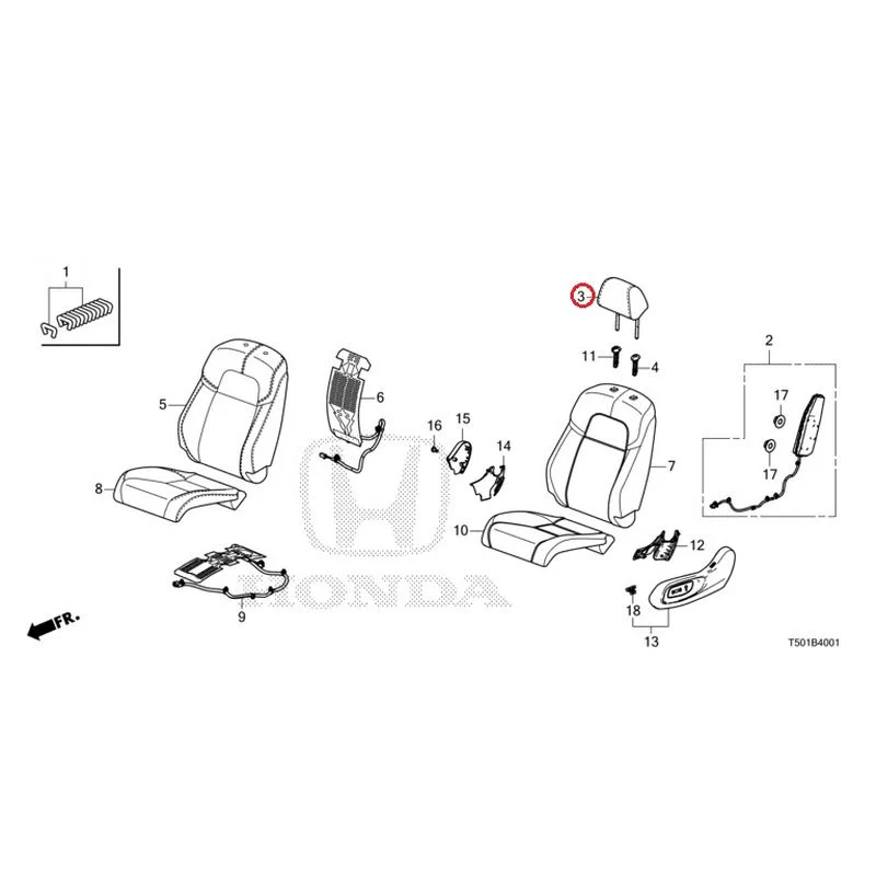 [NEW] JDM HONDA CIVIC FL4 2023 Front Seat (Passenger Side) GENUINE OEM - Image 4