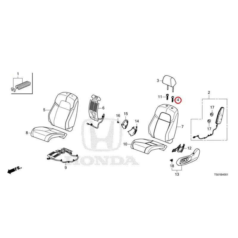 [NEW] JDM HONDA CIVIC FL4 2023 Front Seat (Passenger Side) GENUINE OEM - Image 5