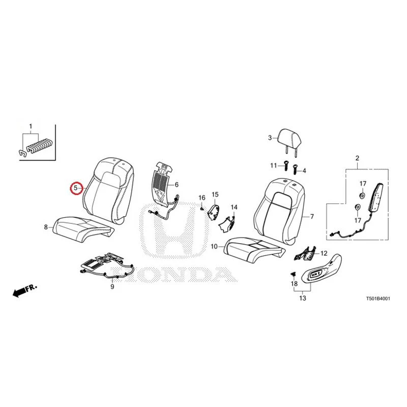 [NEW] JDM HONDA CIVIC FL4 2023 Front Seat (Passenger Side) GENUINE OEM - Image 6