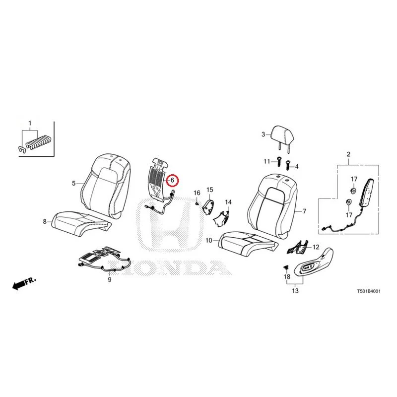 [NEW] JDM HONDA CIVIC FL4 2023 Front Seat (Passenger Side) GENUINE OEM - Image 7