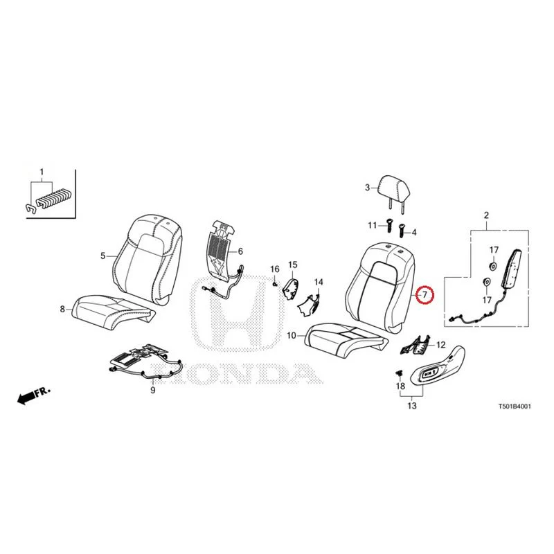 [NEW] JDM HONDA CIVIC FL4 2023 Front Seat (Passenger Side) GENUINE OEM - Image 8