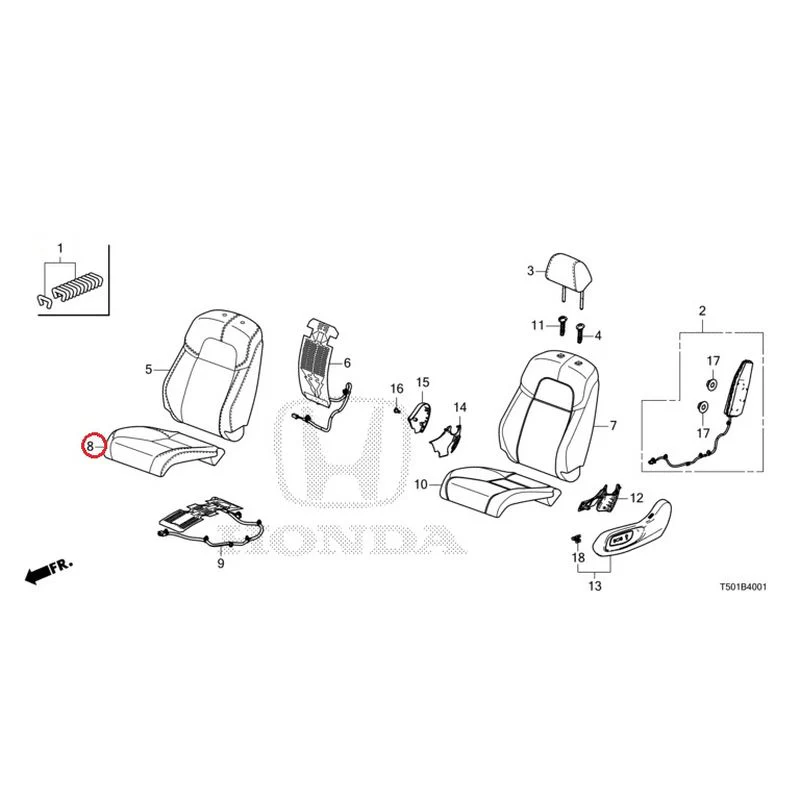 [NEW] JDM HONDA CIVIC FL4 2023 Front Seat (Passenger Side) GENUINE OEM - Image 9