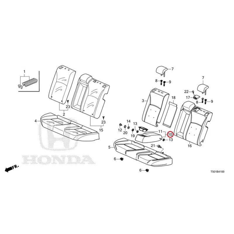 [NEW] JDM HONDA CIVIC FL4 2023 Rear Seat GENUINE OEM - Image 11