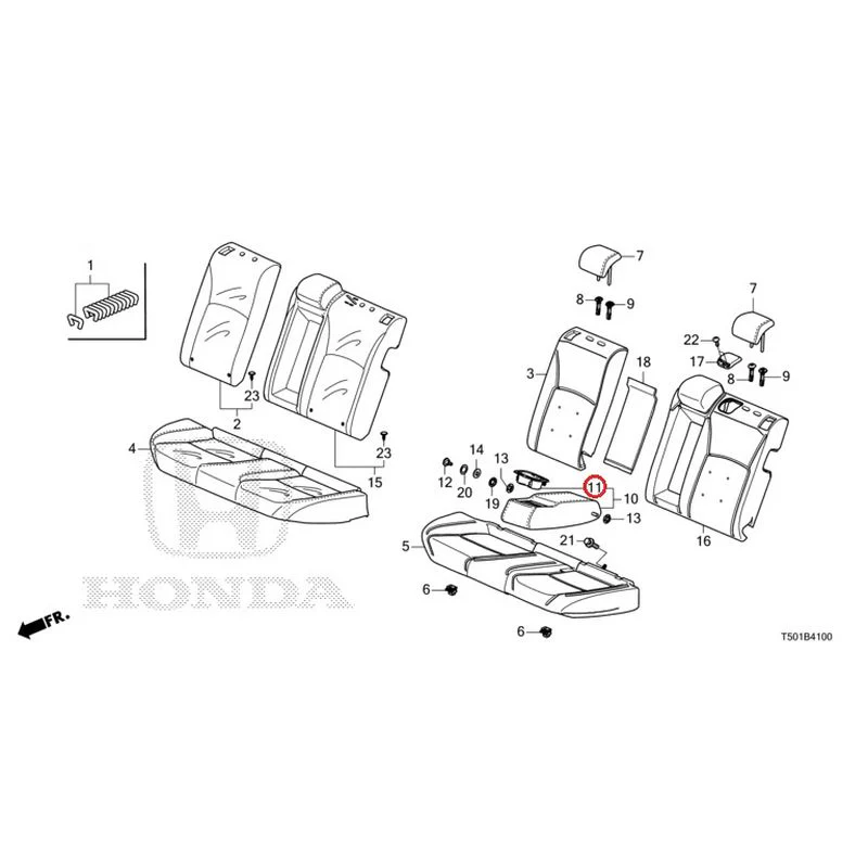 [NEW] JDM HONDA CIVIC FL4 2023 Rear Seat GENUINE OEM - Image 12