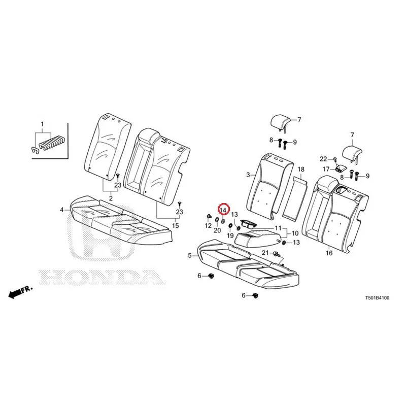 [NEW] JDM HONDA CIVIC FL4 2023 Rear Seat GENUINE OEM - Image 15