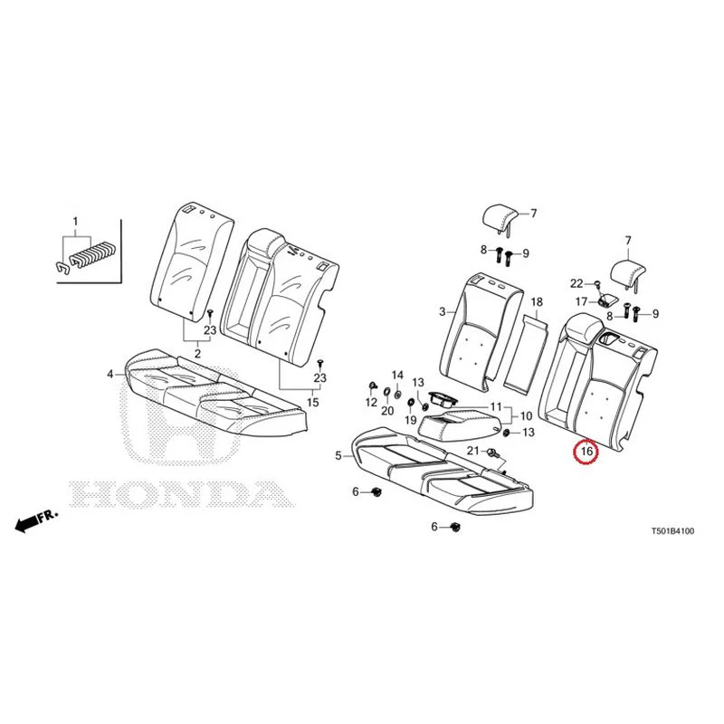[NEW] JDM HONDA CIVIC FL4 2023 Rear Seat GENUINE OEM - Image 17