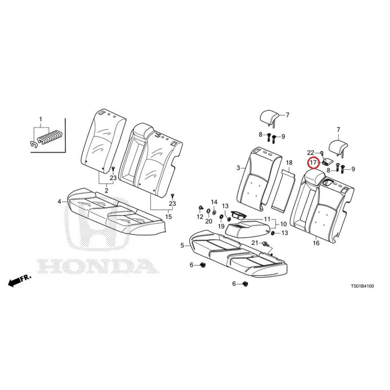 [NEW] JDM HONDA CIVIC FL4 2023 Rear Seat GENUINE OEM - Image 18