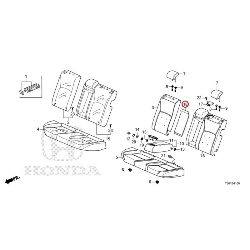 [NEW] JDM HONDA CIVIC FL4 2023 Rear Seat GENUINE OEM - Image 19