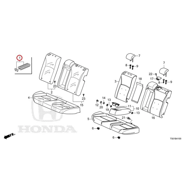 [NEW] JDM HONDA CIVIC FL4 2023 Rear Seat GENUINE OEM - Image 2
