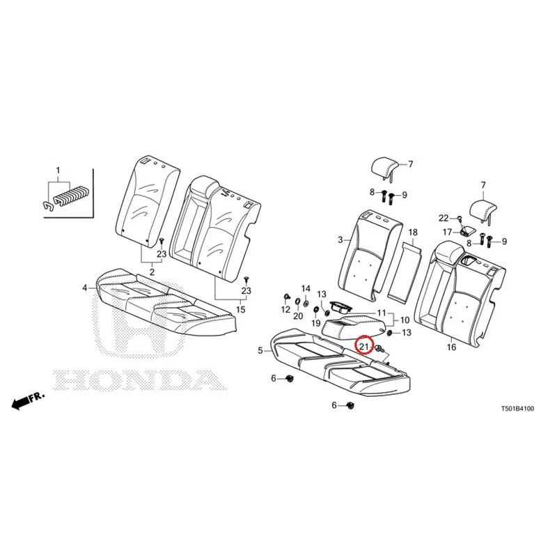 [NEW] JDM HONDA CIVIC FL4 2023 Rear Seat GENUINE OEM - Image 22