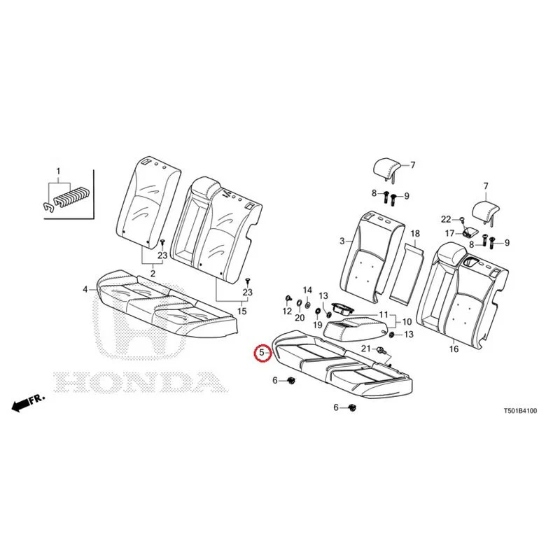 [NEW] JDM HONDA CIVIC FL4 2023 Rear Seat GENUINE OEM - Image 6