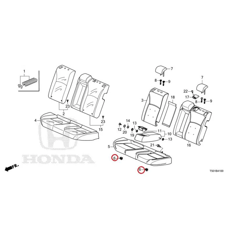 [NEW] JDM HONDA CIVIC FL4 2023 Rear Seat GENUINE OEM - Image 7