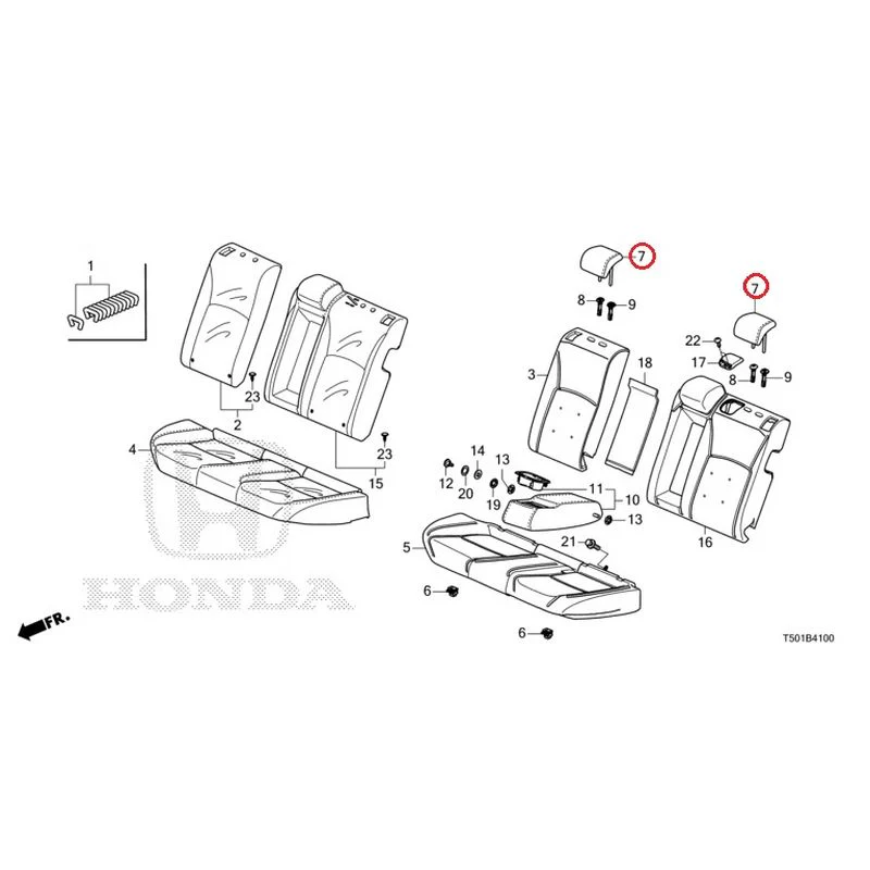[NEW] JDM HONDA CIVIC FL4 2023 Rear Seat GENUINE OEM - Image 8