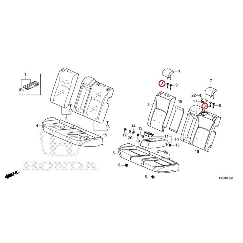 [NEW] JDM HONDA CIVIC FL4 2023 Rear Seat GENUINE OEM - Image 9