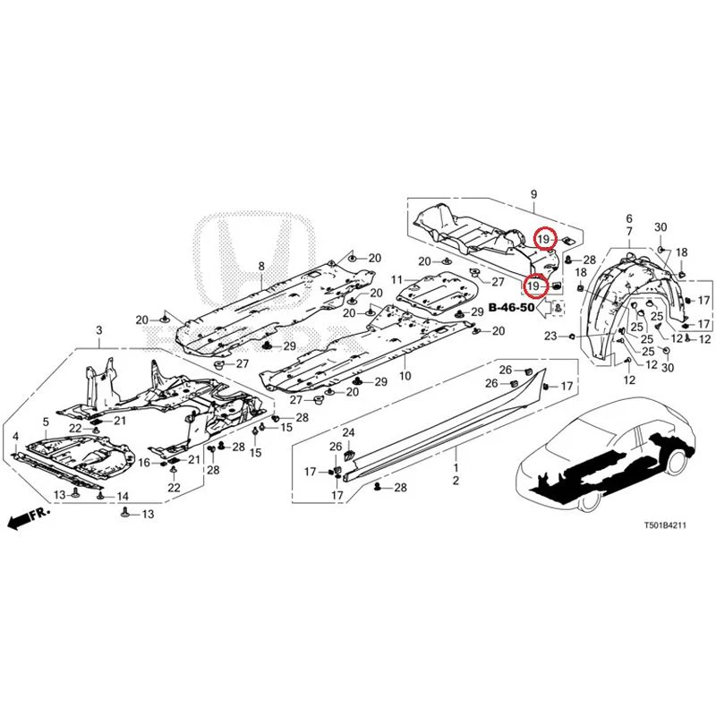 [NEW] JDM HONDA CIVIC FL4 2023 Side Sill Garnish/Under Cover GENUINE OEM - Image 28