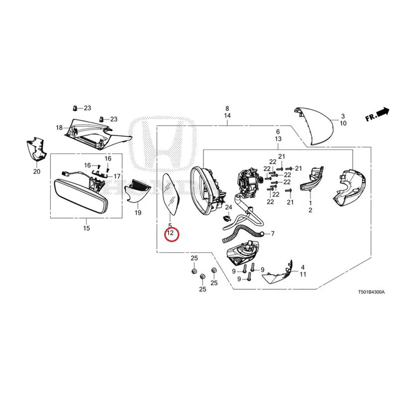 [NEW] JDM HONDA CIVIC FL4 2023 Mirrors GENUINE OEM - Image 13