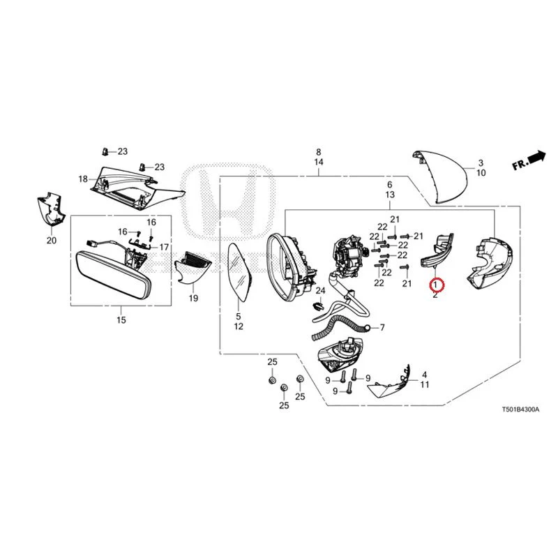 [NEW] JDM HONDA CIVIC FL4 2023 Mirrors GENUINE OEM - Image 2