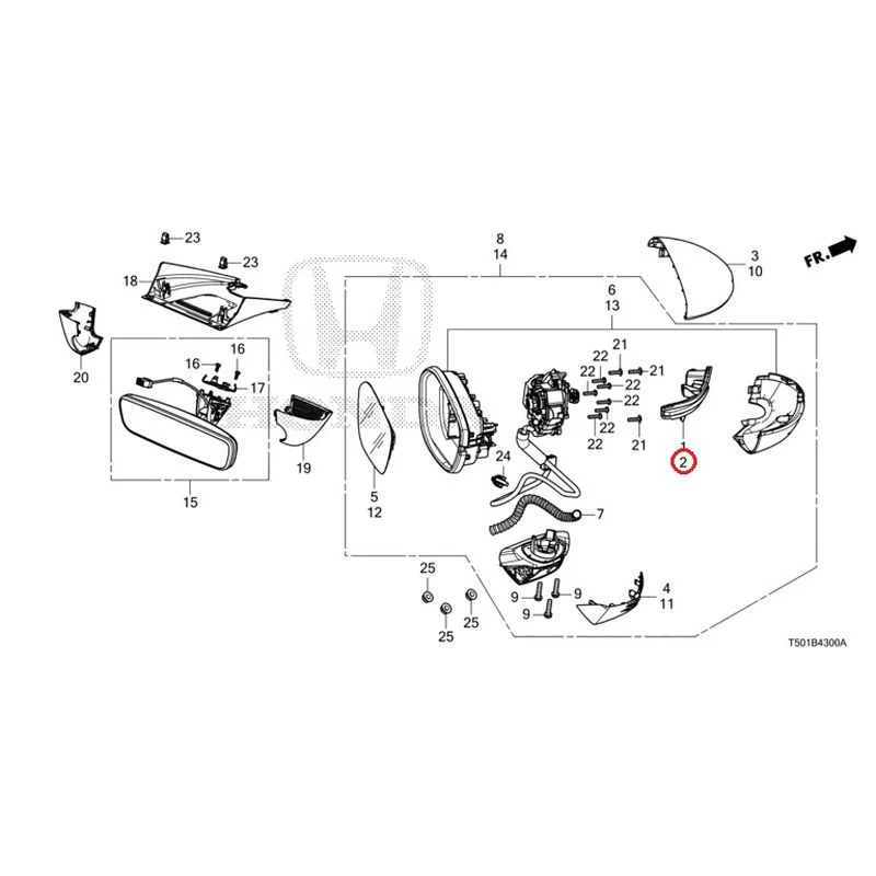 [NEW] JDM HONDA CIVIC FL4 2023 Mirrors GENUINE OEM - Image 3