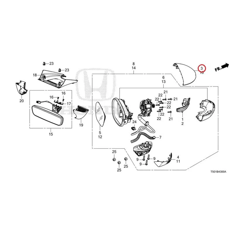 [NEW] JDM HONDA CIVIC FL4 2023 Mirrors GENUINE OEM - Image 4