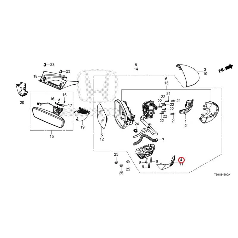 [NEW] JDM HONDA CIVIC FL4 2023 Mirrors GENUINE OEM - Image 5