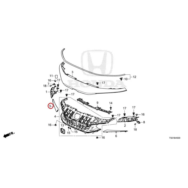 [NEW] JDM HONDA CIVIC FL4 2023 Front Grill GENUINE OEM - Image 10