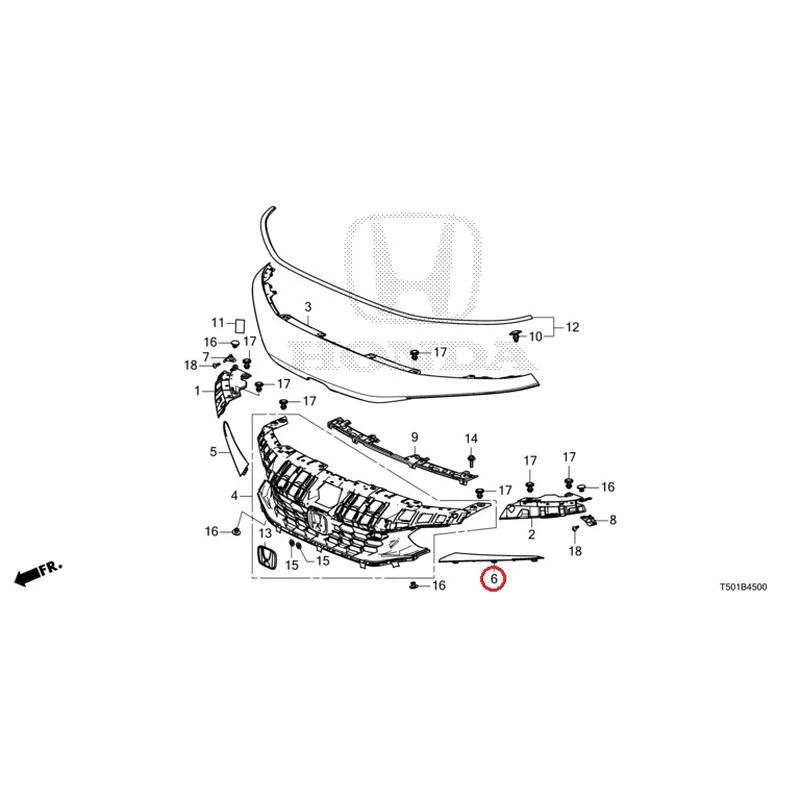 [NEW] JDM HONDA CIVIC FL4 2023 Front Grill GENUINE OEM - Image 11