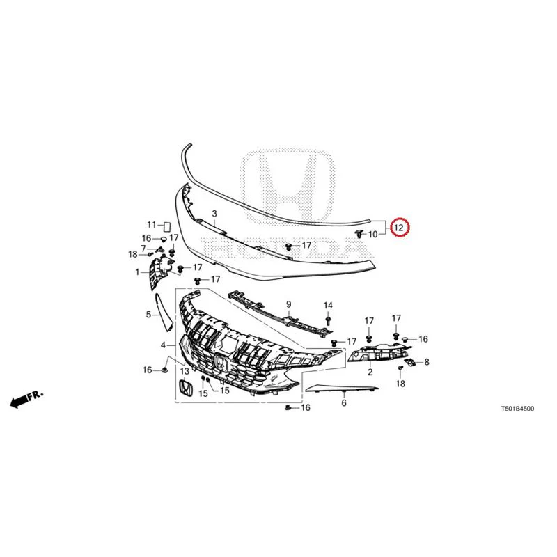 [NEW] JDM HONDA CIVIC FL4 2023 Front Grill GENUINE OEM - Image 17
