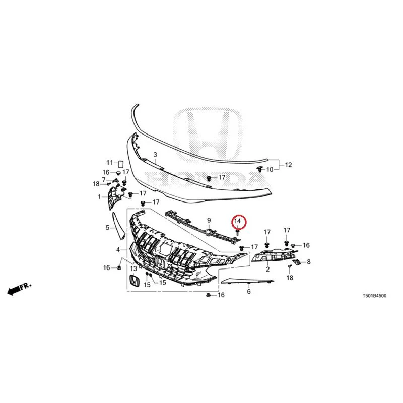 [NEW] JDM HONDA CIVIC FL4 2023 Front Grill GENUINE OEM - Image 19