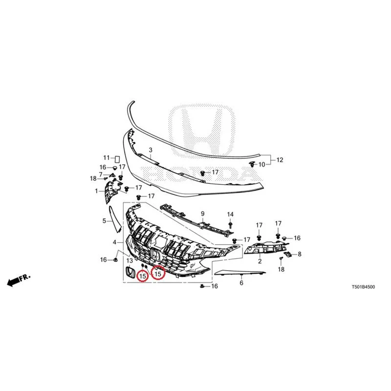 [NEW] JDM HONDA CIVIC FL4 2023 Front Grill GENUINE OEM - Image 20