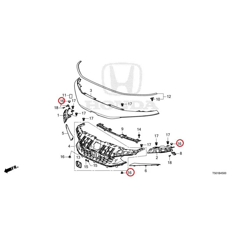 [NEW] JDM HONDA CIVIC FL4 2023 Front Grill GENUINE OEM - Image 21