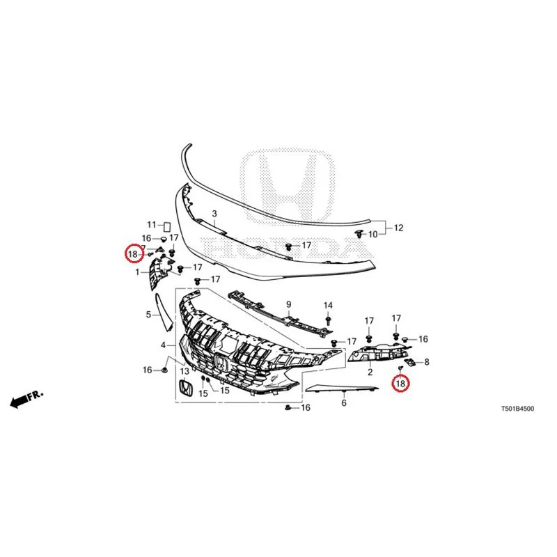 [NEW] JDM HONDA CIVIC FL4 2023 Front Grill GENUINE OEM - Image 23