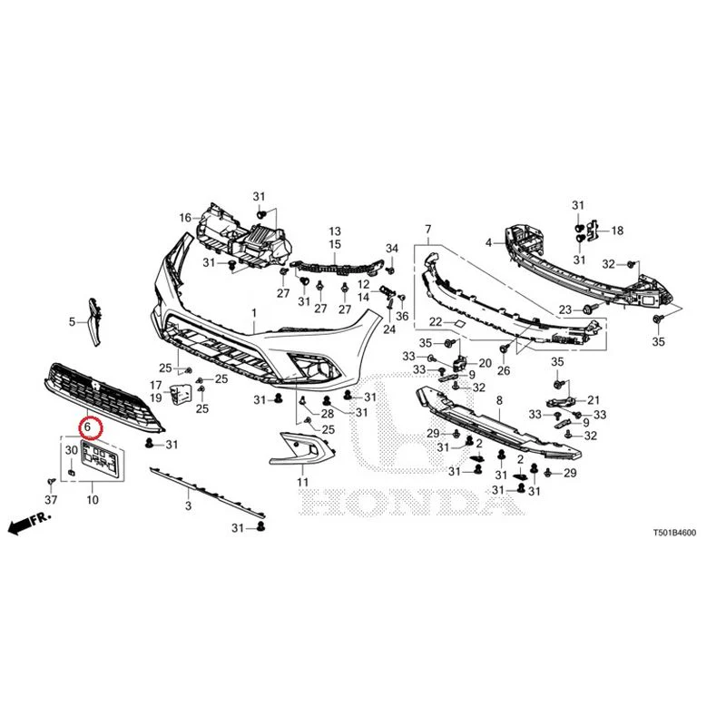 [NEW] JDM HONDA CIVIC FL4 2023 Front Bumper GENUINE OEM - Image 11
