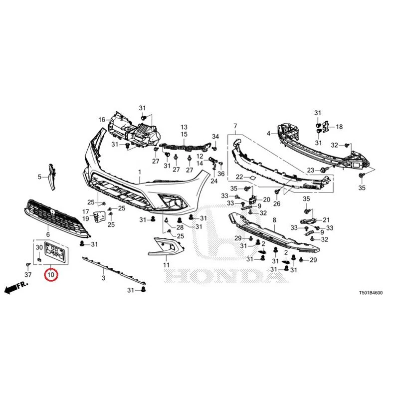 [NEW] JDM HONDA CIVIC FL4 2023 Front Bumper GENUINE OEM - Image 15