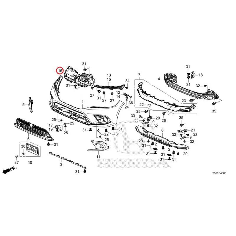 [NEW] JDM HONDA CIVIC FL4 2023 Front Bumper GENUINE OEM - Image 21