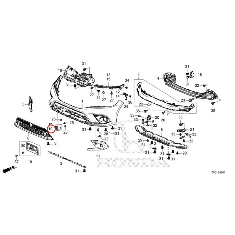 [NEW] JDM HONDA CIVIC FL4 2023 Front Bumper GENUINE OEM - Image 24