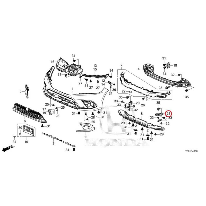 [NEW] JDM HONDA CIVIC FL4 2023 Front Bumper GENUINE OEM - Image 26