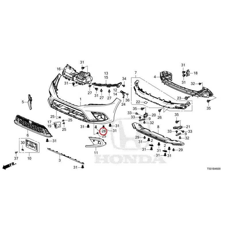 [NEW] JDM HONDA CIVIC FL4 2023 Front Bumper GENUINE OEM - Image 33